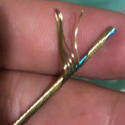 Stainless Steel Core With Golden Gold NANO